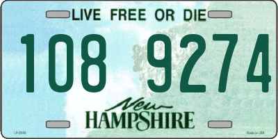 NH license plate 1089274