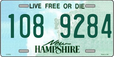 NH license plate 1089284