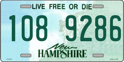 NH license plate 1089286