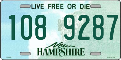 NH license plate 1089287