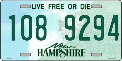 NH license plate 1089294