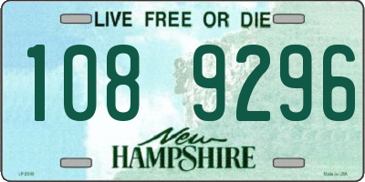NH license plate 1089296