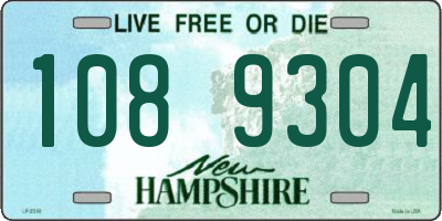 NH license plate 1089304