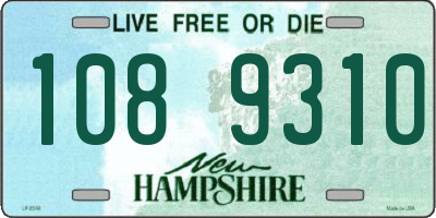 NH license plate 1089310