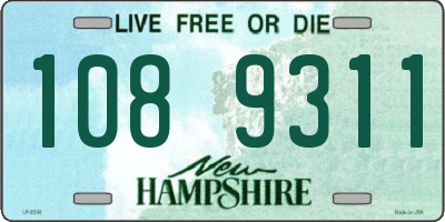 NH license plate 1089311
