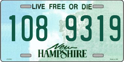NH license plate 1089319