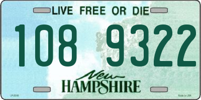 NH license plate 1089322