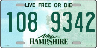 NH license plate 1089342