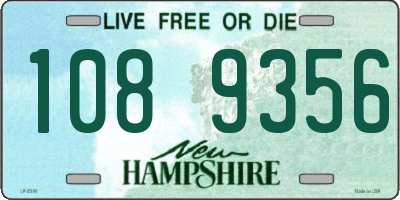 NH license plate 1089356