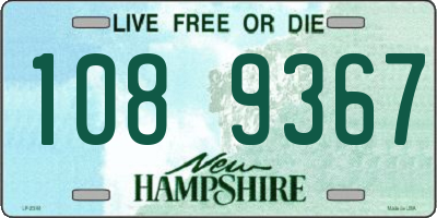 NH license plate 1089367