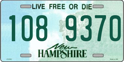 NH license plate 1089370