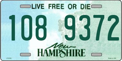 NH license plate 1089372