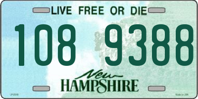 NH license plate 1089388