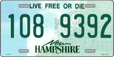 NH license plate 1089392