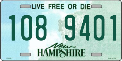 NH license plate 1089401