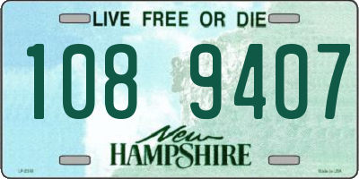 NH license plate 1089407
