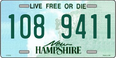 NH license plate 1089411