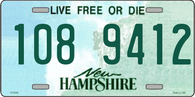 NH license plate 1089412
