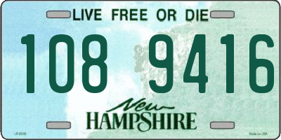 NH license plate 1089416