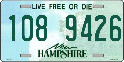 NH license plate 1089426