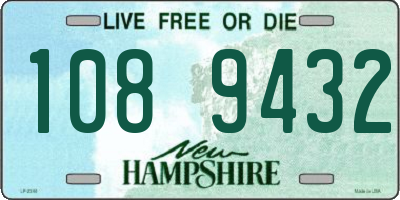 NH license plate 1089432