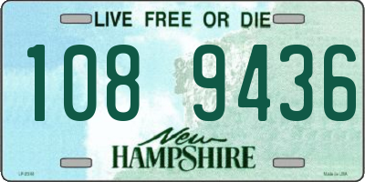 NH license plate 1089436