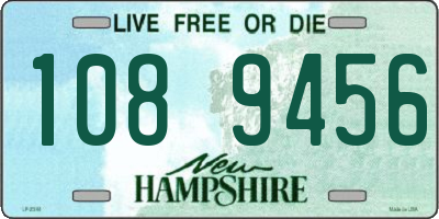 NH license plate 1089456