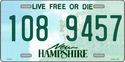 NH license plate 1089457
