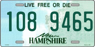 NH license plate 1089465