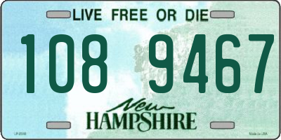 NH license plate 1089467