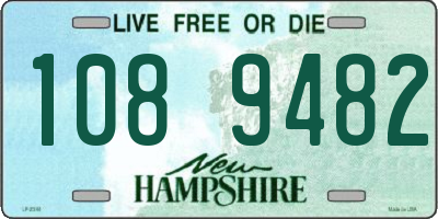 NH license plate 1089482