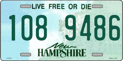 NH license plate 1089486
