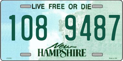 NH license plate 1089487