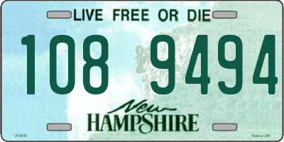 NH license plate 1089494