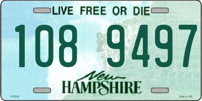 NH license plate 1089497