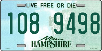 NH license plate 1089498