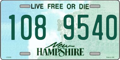 NH license plate 1089540
