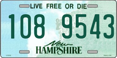 NH license plate 1089543