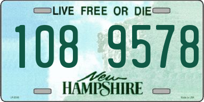 NH license plate 1089578