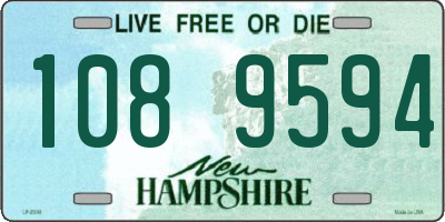 NH license plate 1089594