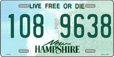 NH license plate 1089638