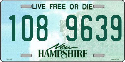 NH license plate 1089639