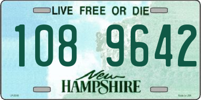 NH license plate 1089642
