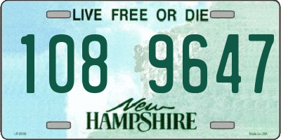 NH license plate 1089647