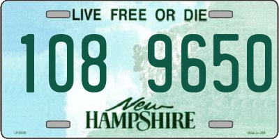 NH license plate 1089650