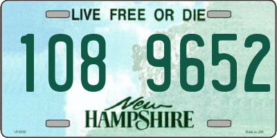 NH license plate 1089652