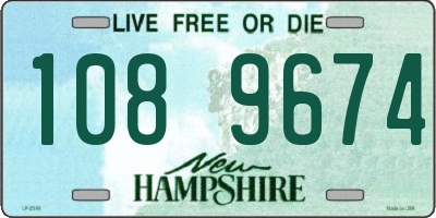 NH license plate 1089674