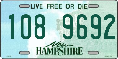 NH license plate 1089692