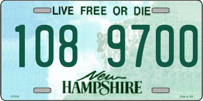 NH license plate 1089700