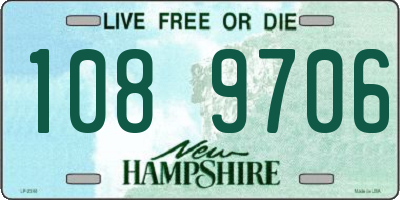 NH license plate 1089706